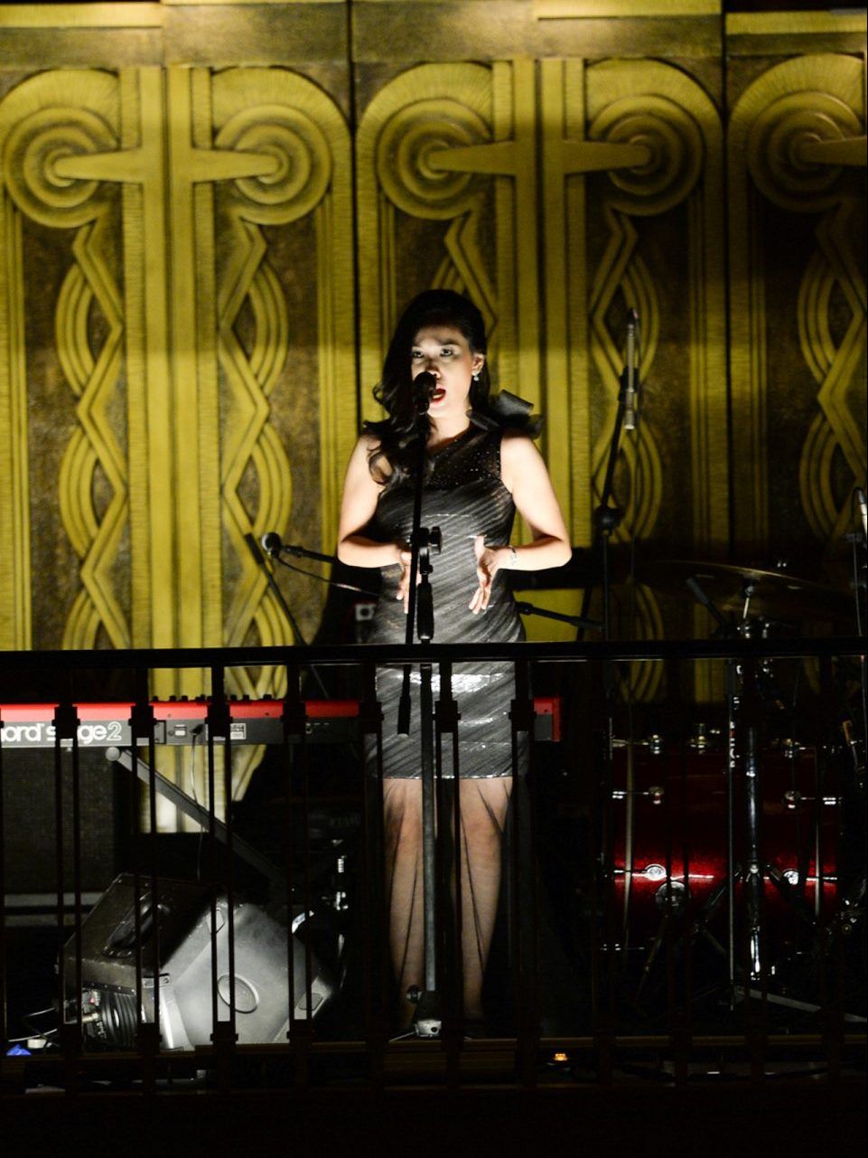 Soprano Christina The at The Anti-Gala Foundation Party 2017